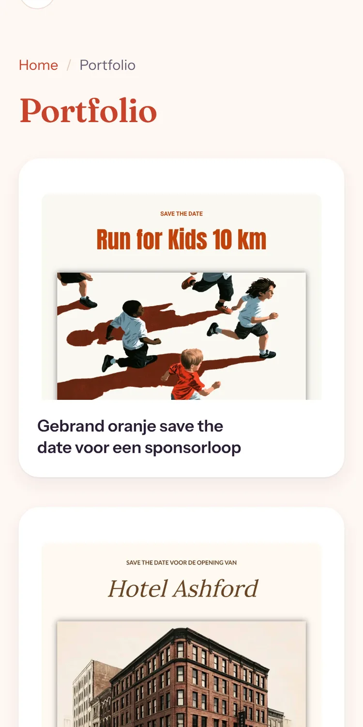 Overzicht van save the date-ontwerpen op freesavethedate.online