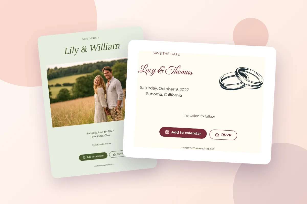 What to include on a save the date (with wording examples)