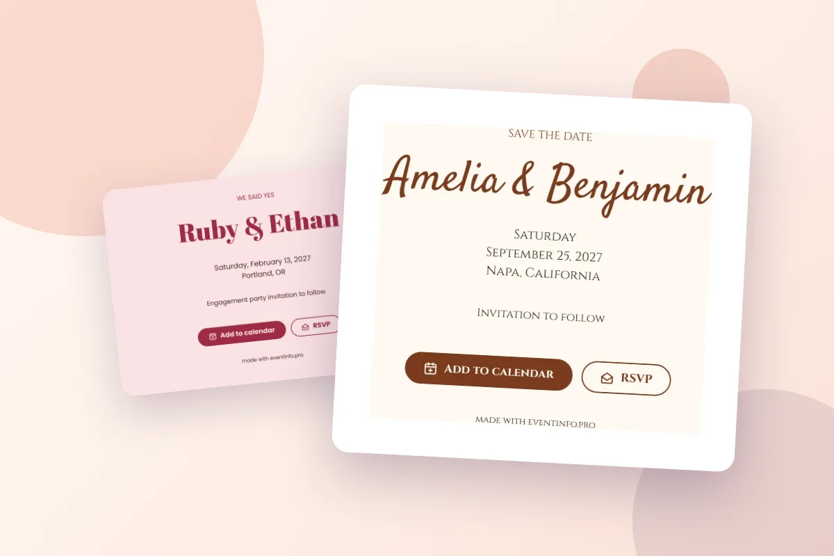 When to send save the dates: a timeline for every occasion